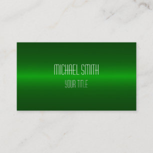 Tarjeta De Visita Elegante profesional verde moderno