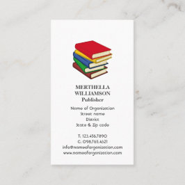 Tarjeta De Visita Elegante | PUBLISHER Books | Logotipo fotográfico