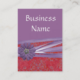 Tarjeta De Visita Elegante púrpura