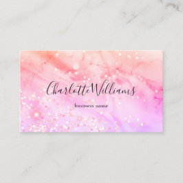 Tarjeta De Visita Elegante Purpurina elegante de tinta de tinta de a