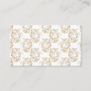 Tarjeta De Visita Elegante Purpurina Gold Diseño de impresión en b