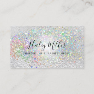 Tarjeta De Visita Elegante Purpurina irlandés Faux Pearlescent