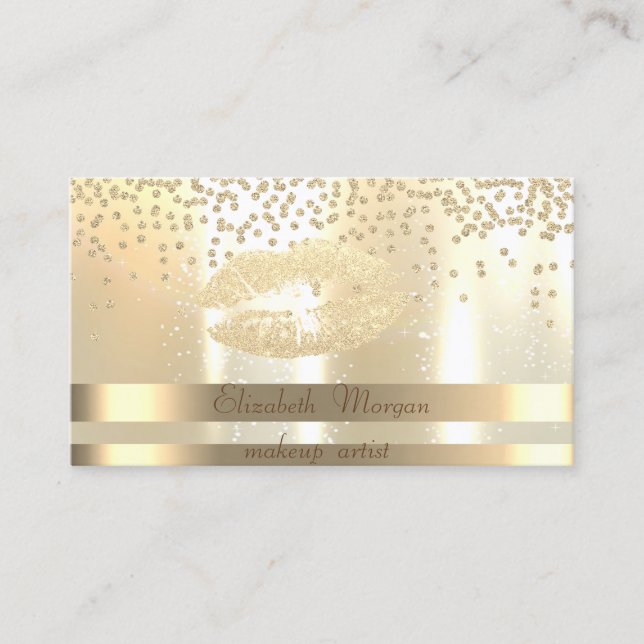 Tarjeta De Visita Elegante,Rayas ,Luminoso,Lip Purpurinoso de diaman (Anverso)