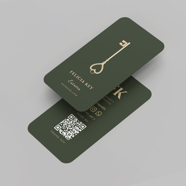 Tarjeta De Visita Elegante Realtor Moderno Real Estate Sage (Elegant Modern Realtor Real Estate Sage Business Card
)