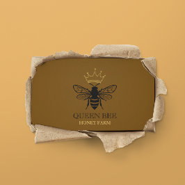 Tarjeta De Visita Elegante Reina Abeja Miel de la granja Apiarista