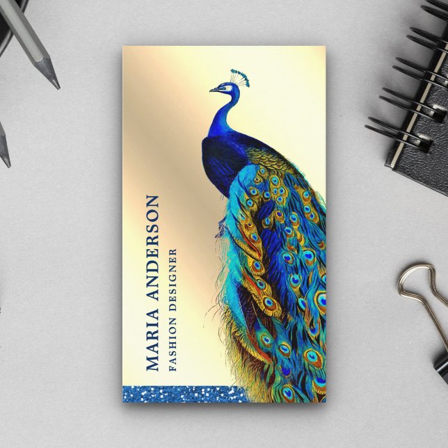 Tarjeta De Visita Elegante Relieve metalizado dorado de Moda crema a (Subido por el creador)