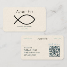 Elegante restaurante de marisco | Logotipo de pesc