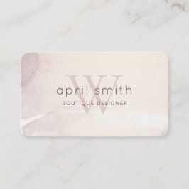 Tarjeta De Visita Elegante Resumen Oro Morado Monograma brillante