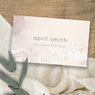 Tarjeta De Visita Elegante Resumen Purpurina de color púrpura dorado