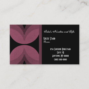 Tarjeta de visita elegante retra, vino de Borgoña