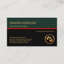 Elegante Retro Layers Red Line Chemical Engineer