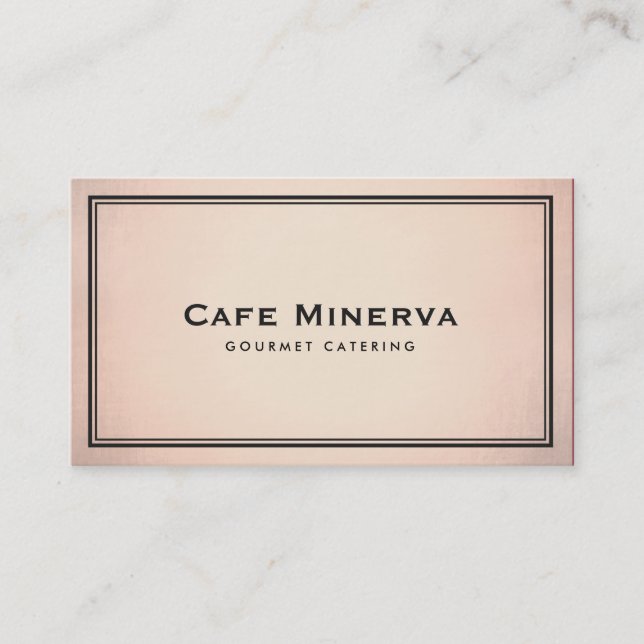 Tarjeta De Visita Elegante Rosa Dios Profesional (Anverso)