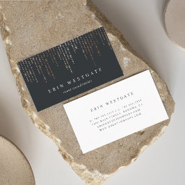 Tarjeta De Visita Elegante Rosa Marqués de Oro