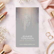 Elegante Rubor Confetti Rain Pattern Gris