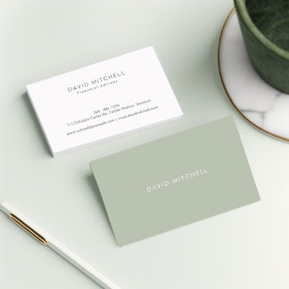 Tarjeta De Visita Elegante Sage Sage Sage