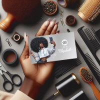 Elegante salón afro de pelo moderno de marca estil