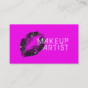 Tarjeta De Visita Elegante Salón de Artistas de Maquillaje para Labi