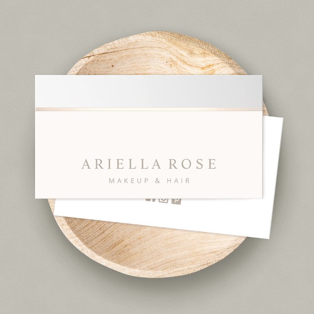 Tarjeta De Visita Elegante Salón De Belleza Gris Ombre (Subido por el creador)