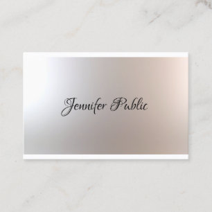 Tarjeta De Visita Elegante salón de belleza maquillador plantilla d