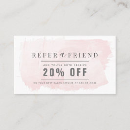 Tarjeta De Visita Elegante salón de color rosa de Rubor