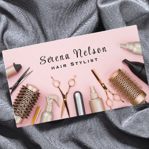 Tarjeta De Visita Elegante salón de moda Herramientas Belleza