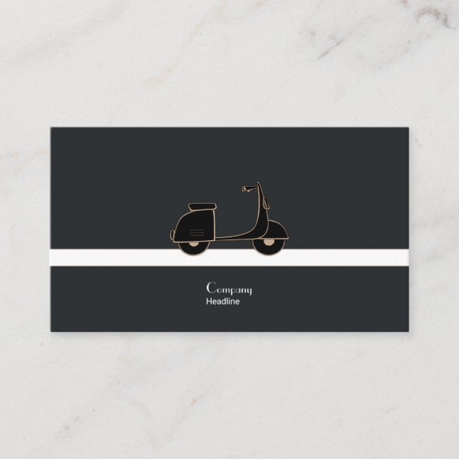 Tarjeta De Visita Elegante Scooter (Anverso)