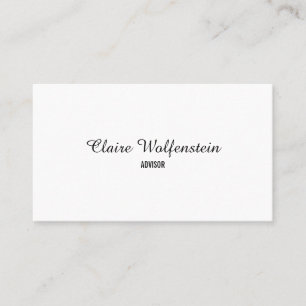 Tarjeta De Visita Elegante Secuencia Negra y Blanca Profesional