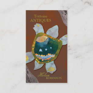 Tarjeta De Visita Elegante Sedona Turtle Profesional