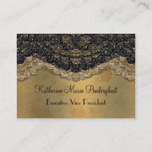 Tarjeta De Visita Elegante Segonzac Victoriano Negro