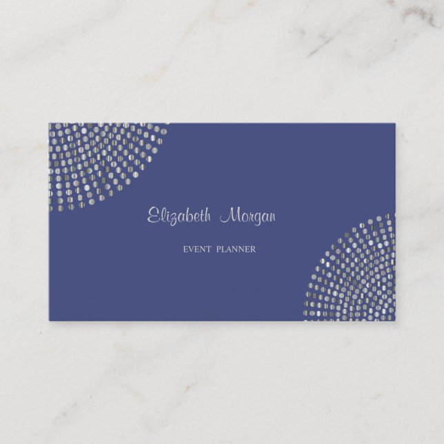 Tarjeta De Visita Elegante, sencillo, con puntos (Anverso)