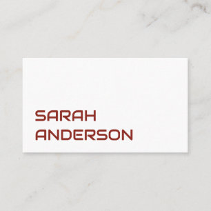 TARJETA DE VISITA ELEGANTE SENCILLO MODERNO PERSONALIZADO PROFESIONA