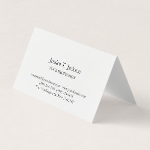 Tarjeta De Visita Elegante sencillo profesional