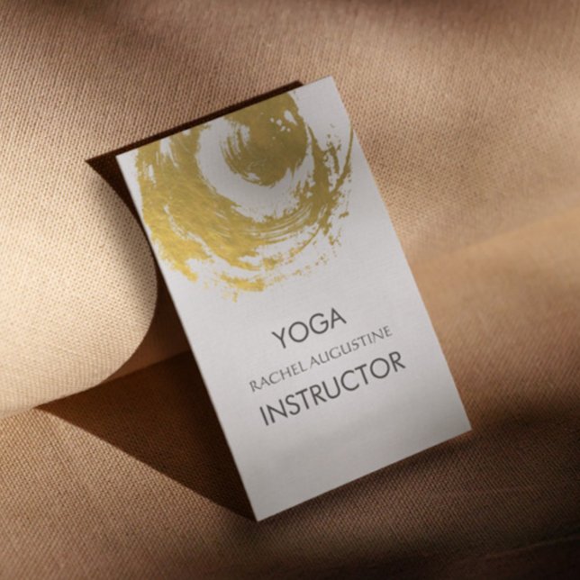 Tarjeta De Visita Elegante símbolo ZEN de pinceles de Relieve metali (Subido por el creador)