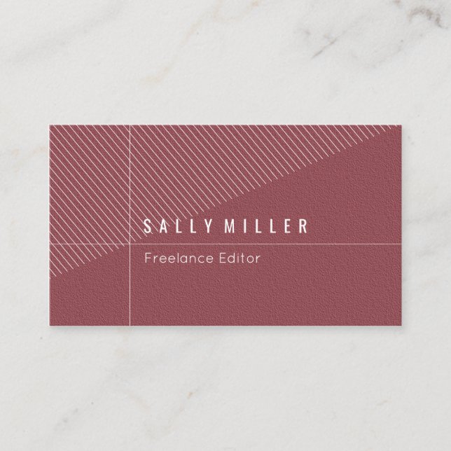 Tarjeta De Visita Elegante simple (Anverso)