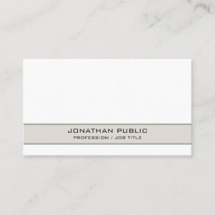 Tarjeta De Visita Elegante Simple Chic Moderno Profesional