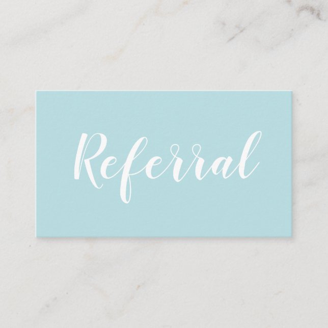 Tarjeta de visita elegante simple de la remisión (Anverso)