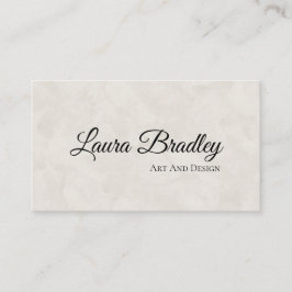 Tarjeta De Visita Elegante simple estándar blanco, 3,5" x 2,0"