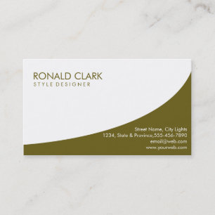 Tarjeta De Visita Elegante simple llano profesional moderno