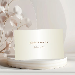 Tarjeta De Visita Elegante Simple, Minimalista