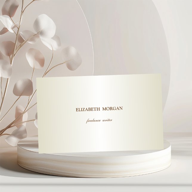 Tarjeta De Visita Elegante Simple, Minimalista (Subido por el creador)