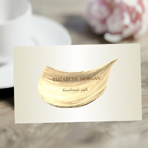 Tarjeta De Visita Elegante Simple, Minimalista, Pincelada