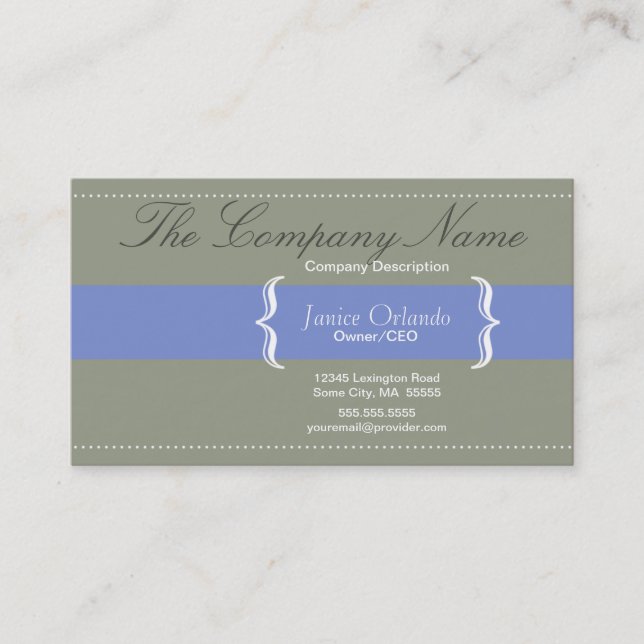 Tarjeta de visita elegante simple moderna 2 (Anverso)