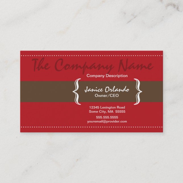 Tarjeta de visita elegante simple moderna 4 (Anverso)