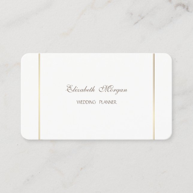 Tarjeta De Visita Elegante Simple Moderno con Estilo (Anverso)