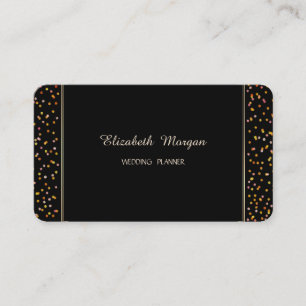 Tarjeta De Visita Elegante Simple Moderno Con Estilo Confeti