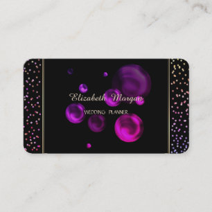 Tarjeta De Visita Elegante Simple Moderno Con Estilo Confeti,Puntos