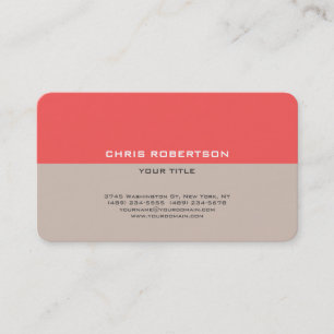 Tarjeta De Visita Elegante Simple Moderno Minimalista Plano