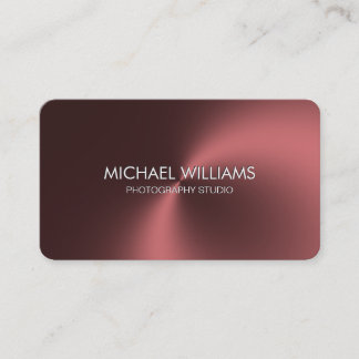 Tarjeta De Visita Elegante simple profesión profesional metal brillo
