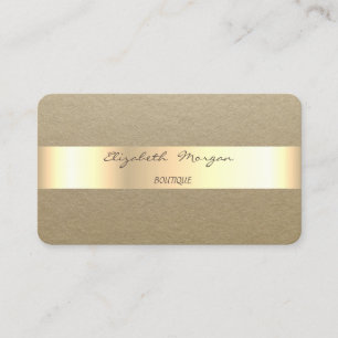Tarjeta De Visita Elegante Simple,Rústico,Raya Kraft