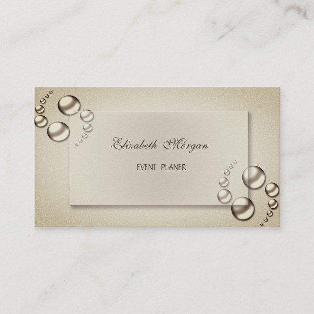 Tarjeta De Visita Elegante Sofisticado Chic Profesional (Anverso)